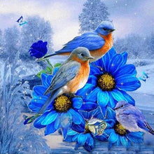Laden Sie das Bild in den Galerie-Viewer, Diamond Painting, Blaue Vögel