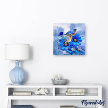 Laden Sie das Bild in den Galerie-Viewer, Diamond Painting | Diamond Painting - Blue Birds | animals birds Diamond Painting Animals | FiguredArt