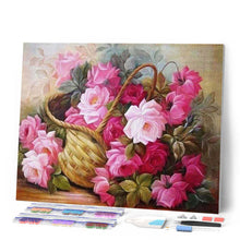 Laden Sie das Bild in den Galerie-Viewer, Diamond Painting | Diamond Painting - Roses in a Basket | Diamond Painting Flowers flowers | FiguredArt
