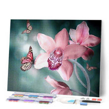 Laden Sie das Bild in den Galerie-Viewer, Diamond Painting | Diamond Painting - Butterfly and Orchid | animals butterflies Diamond Painting Animals Diamond Painting Flowers flowers |