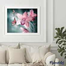 Laden Sie das Bild in den Galerie-Viewer, Diamond Painting | Diamond Painting - Butterfly and Orchid | animals butterflies Diamond Painting Animals Diamond Painting Flowers flowers |