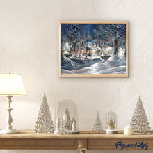 Laden Sie das Bild in den Galerie-Viewer, Diamond Painting | Diamond Painting - Homes during Winter | Diamond Painting Landscapes landscapes | FiguredArt