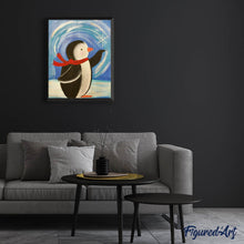 Laden Sie das Bild in den Galerie-Viewer, Diamond Painting | Diamond Painting - Penguin with red scarf | animals Diamond Painting Animals | FiguredArt