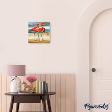 Laden Sie das Bild in den Galerie-Viewer, Diamond Painting | Diamond Painting - Three Flamingos | animals Diamond Painting Animals flamingos | FiguredArt