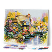Laden Sie das Bild in den Galerie-Viewer, Diamond Painting – Haus am Rande des Flusses