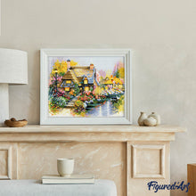 Laden Sie das Bild in den Galerie-Viewer, Diamond Painting – Haus am Rande des Flusses