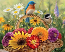 Laden Sie das Bild in den Galerie-Viewer, Diamond Painting, Blumenkorb und Vögel