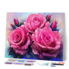 Laden Sie das Bild in den Galerie-Viewer, Diamond Painting | Diamond Painting - Three Roses blooming | animals Diamond Painting Animals | FiguredArt