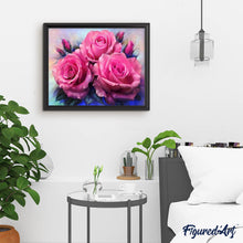 Laden Sie das Bild in den Galerie-Viewer, Diamond Painting | Diamond Painting - Three Roses blooming | animals Diamond Painting Animals | FiguredArt