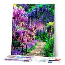 Laden Sie das Bild in den Galerie-Viewer, Diamond Painting | Diamond Painting - Wisteria Flower | Diamond Painting Landscapes landscapes | FiguredArt