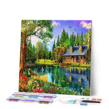 Laden Sie das Bild in den Galerie-Viewer, Diamond Painting | Diamond Painting - The Lake House | Diamond Painting Landscapes landscapes | FiguredArt