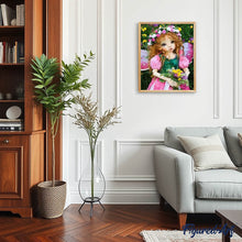 Laden Sie das Bild in den Galerie-Viewer, Diamond Painting | Diamond Painting - Angel with Flower Crown | Diamond Painting Flowers flowers | FiguredArt