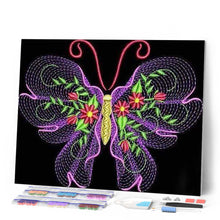 Laden Sie das Bild in den Galerie-Viewer, Diamond Painting | Diamond Painting - Butterfly abstract | animals butterflies Diamond Painting Animals | FiguredArt