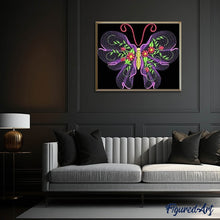 Laden Sie das Bild in den Galerie-Viewer, Diamond Painting | Diamond Painting - Butterfly abstract | animals butterflies Diamond Painting Animals | FiguredArt