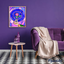 Laden Sie das Bild in den Galerie-Viewer, Diamond Painting | Diamond Painting - Pink Stained Glass | Diamond Painting Flowers flowers | FiguredArt
