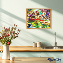 Laden Sie das Bild in den Galerie-Viewer, Diamond Painting | Diamond Painting - Peaceful House | Diamond Painting Landscapes landscapes | FiguredArt