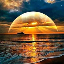 Laden Sie das Bild in den Galerie-Viewer, Diamond Painting, Sonnenuntergang am Meer