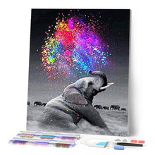 Laden Sie das Bild in den Galerie-Viewer, Diamond Painting | Diamond Painting - Elephant and Colors | animals Diamond Painting Animals elephants | FiguredArt