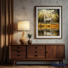 Laden Sie das Bild in den Galerie-Viewer, Diamond Painting | Diamond Painting - Unicorn on the Waters Edge | animals Diamond Painting Animals unicorns | FiguredArt