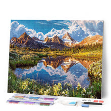 Laden Sie das Bild in den Galerie-Viewer, Diamond Painting – See im Gebirge
