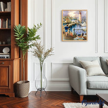 Laden Sie das Bild in den Galerie-Viewer, Diamond Painting – Kind, das auf den Hafen geht