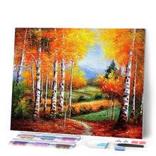 Laden Sie das Bild in den Galerie-Viewer, Diamond Painting | Diamond Painting - Birches in Autumn | Diamond Painting Landscapes landscapes | FiguredArt
