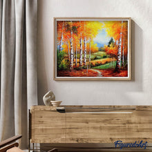 Laden Sie das Bild in den Galerie-Viewer, Diamond Painting | Diamond Painting - Birches in Autumn | Diamond Painting Landscapes landscapes | FiguredArt