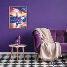 Laden Sie das Bild in den Galerie-Viewer, Diamond Painting – Galoppieren von Pferd am Meer