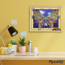 Laden Sie das Bild in den Galerie-Viewer, Diamond Painting | Diamond Painting - Butterfly Kashmir | animals butterflies Diamond Painting Animals | FiguredArt