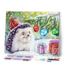 Laden Sie das Bild in den Galerie-Viewer, Diamond Painting | Diamond Painting - Hedgehog and Gifts | animals Diamond Painting Animals hedgehogs | FiguredArt