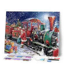 Laden Sie das Bild in den Galerie-Viewer, Diamond Painting | Diamond Painting - Santa Claus and Train | christmas Diamond Painting Religion religion | FiguredArt