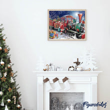 Laden Sie das Bild in den Galerie-Viewer, Diamond Painting | Diamond Painting - Santa Claus and Train | christmas Diamond Painting Religion religion | FiguredArt