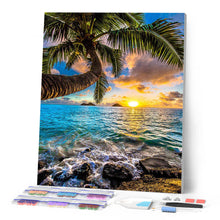 Laden Sie das Bild in den Galerie-Viewer, Diamond Painting – Das Paradies am Meer