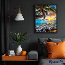 Laden Sie das Bild in den Galerie-Viewer, Diamond Painting – Das Paradies am Meer