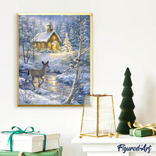Laden Sie das Bild in den Galerie-Viewer, Diamond Painting – Hirsch am Fluss | Figured'Art