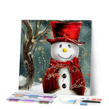 Laden Sie das Bild in den Galerie-Viewer, Diamond Painting | Diamond Painting - Snowman smiling | Diamond Painting Landscapes landscapes winter | FiguredArt