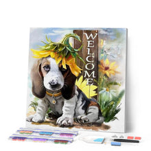 Laden Sie das Bild in den Galerie-Viewer, Diamond Painting | Diamond Painting - Welcome Dog | animals Diamond Painting Animals | FiguredArt