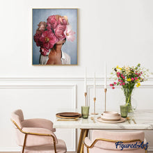 Laden Sie das Bild in den Galerie-Viewer, Diamond Painting – Blumenfrau