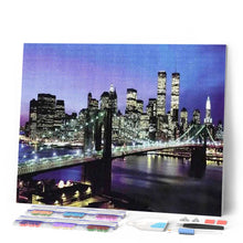 Laden Sie das Bild in den Galerie-Viewer, Diamond Painting | Diamond Painting - New York Bridge | cities Diamond Painting Cities | FiguredArt