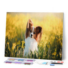 Laden Sie das Bild in den Galerie-Viewer, Diamond Painting – Kleiner Hund auf dem Feld | Figured'Art
