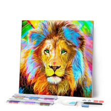 Laden Sie das Bild in den Galerie-Viewer, Diamond Painting | Diamond Painting - Lion Multicolor | animals Diamond Painting Animals lions | FiguredArt