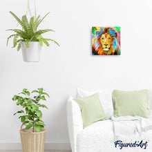 Laden Sie das Bild in den Galerie-Viewer, Diamond Painting | Diamond Painting - Lion Multicolor | animals Diamond Painting Animals lions | FiguredArt