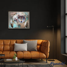 Laden Sie das Bild in den Galerie-Viewer, Diamond Painting | Diamond Painting - Wolves and Feathers | animals Diamond Painting Animals rabbits wolves | FiguredArt