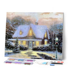 Laden Sie das Bild in den Galerie-Viewer, Diamond Painting | Diamond Painting - Winter Chalet in the snow | Diamond Painting Landscapes landscapes winter | FiguredArt