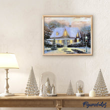 Laden Sie das Bild in den Galerie-Viewer, Diamond Painting | Diamond Painting - Winter Chalet in the snow | Diamond Painting Landscapes landscapes winter | FiguredArt