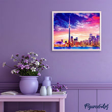 Laden Sie das Bild in den Galerie-Viewer, Diamond Painting – Skyline einer Großstadt | Figured'Art