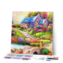 Laden Sie das Bild in den Galerie-Viewer, Diamond Painting | Diamond Painting - Colorful Country House | Diamond Painting Landscapes landscapes | FiguredArt