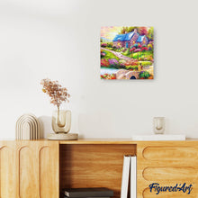Laden Sie das Bild in den Galerie-Viewer, Diamond Painting | Diamond Painting - Colorful Country House | Diamond Painting Landscapes landscapes | FiguredArt