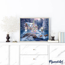 Laden Sie das Bild in den Galerie-Viewer, Diamond Painting | Diamond Painting - Chalet during Winter | Diamond Painting Landscapes landscapes winter | FiguredArt