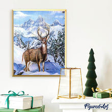 Laden Sie das Bild in den Galerie-Viewer, Diamond Painting – Großer Hirsch in den Bergen